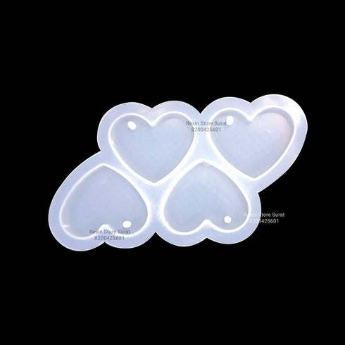 4 in 1 Heart Keychain Mould
